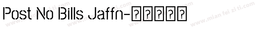 Post No Bills Jaffn字体转换